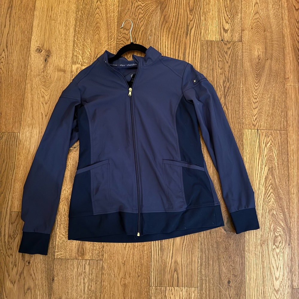 CHEROKEE IFLEX SCRUB JACKET MEDIUM NAVY